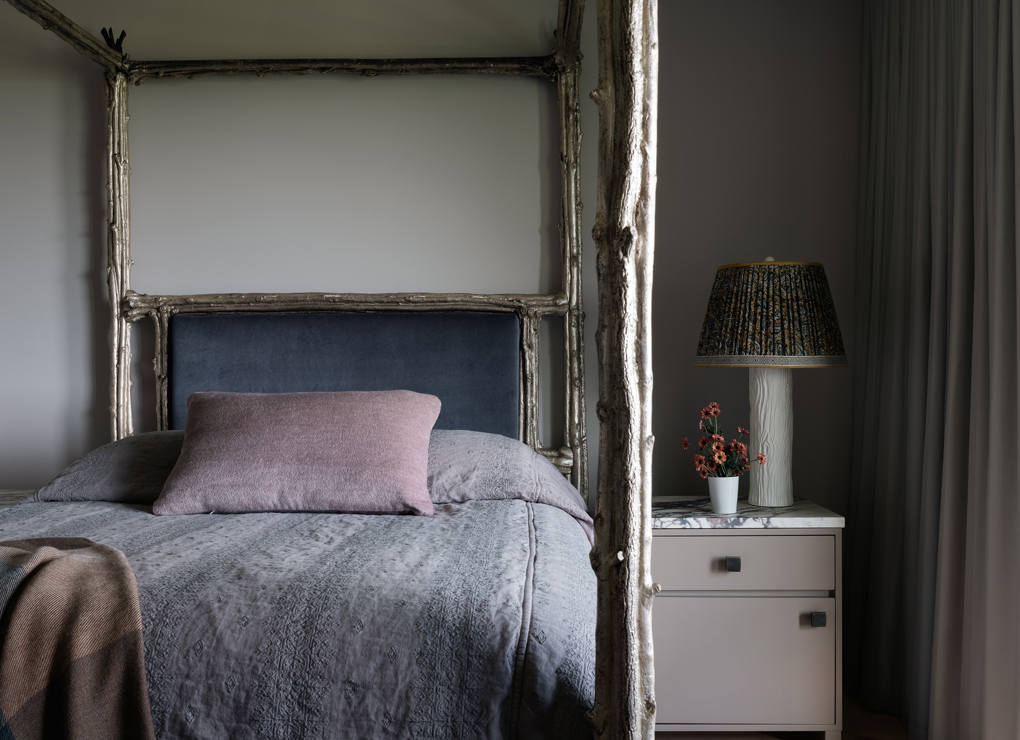 Hillside House primary bedroom in West Lake Hills, Texas